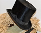 Antique Beaver Top Hat, 1900s