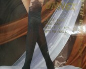 Vintage Red Floral Suspender Tights