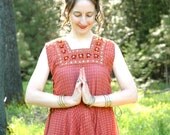 Indian Dress & Pants Set... Lightest Softest Indian Cotton... SHANTI (s/m)