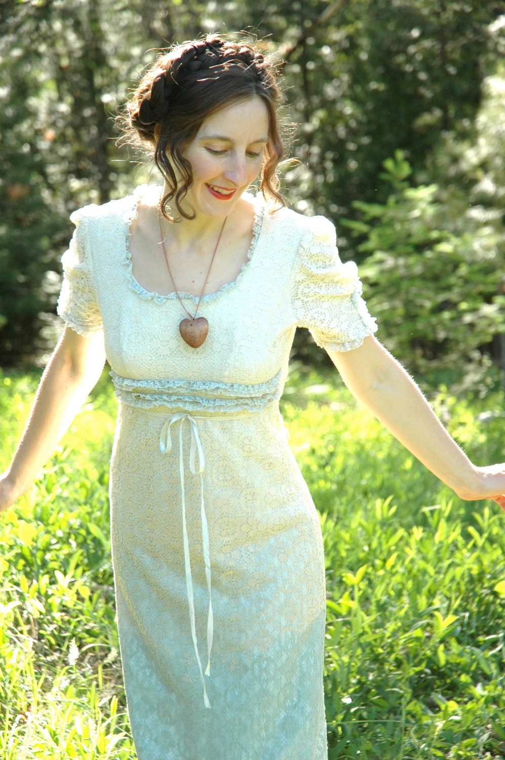 R E S E R V E D....... do not buy.............1970s Lace Maxi Dress.... Romantic Boho Maxidress... As-Is.......MERMAIDS of the MOON (xs)