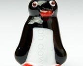 Pip the Penguin - Handmade Lampwork Glass Beads by Sarah Downton