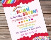 Printable Party Invitation-Over the Rainbow Design Il_170x135