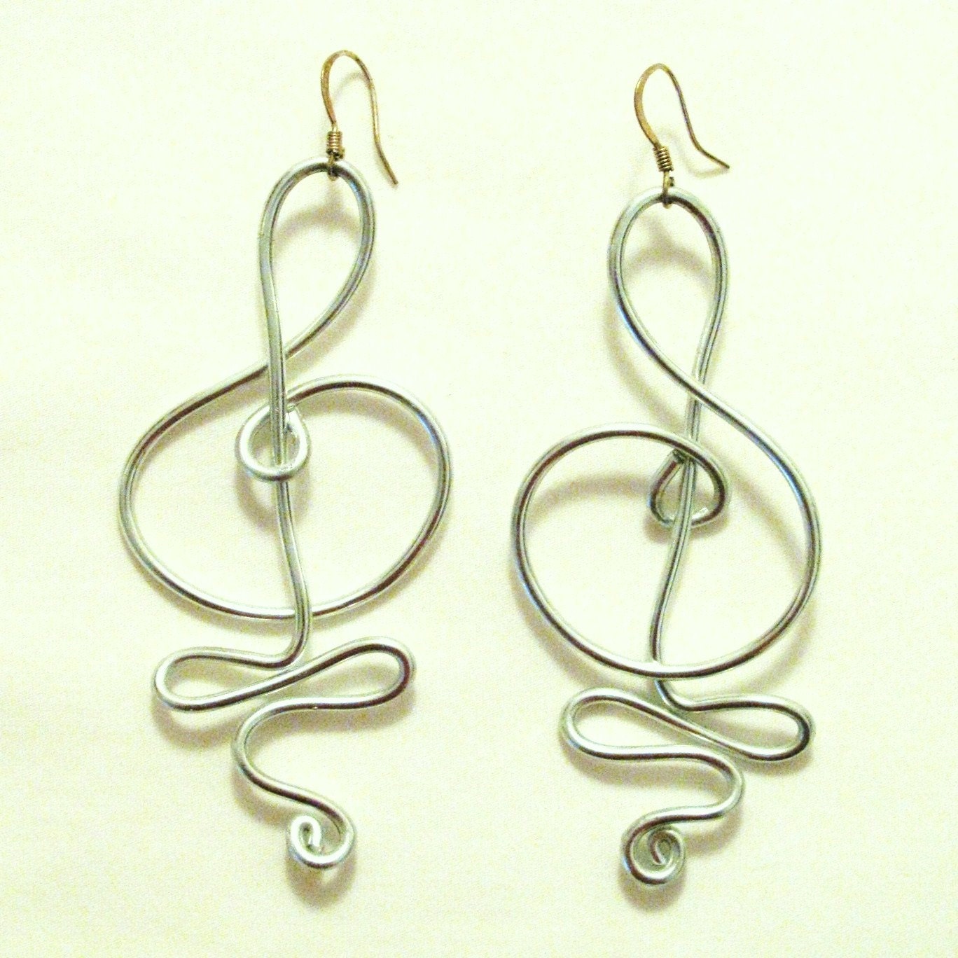 Wired Metal Dangle Earrings