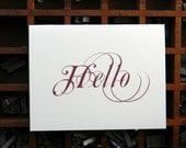 Hello Notecards - Set of 3 Cards