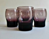 Purple Amethyst Glasses by Libbey Set of 4