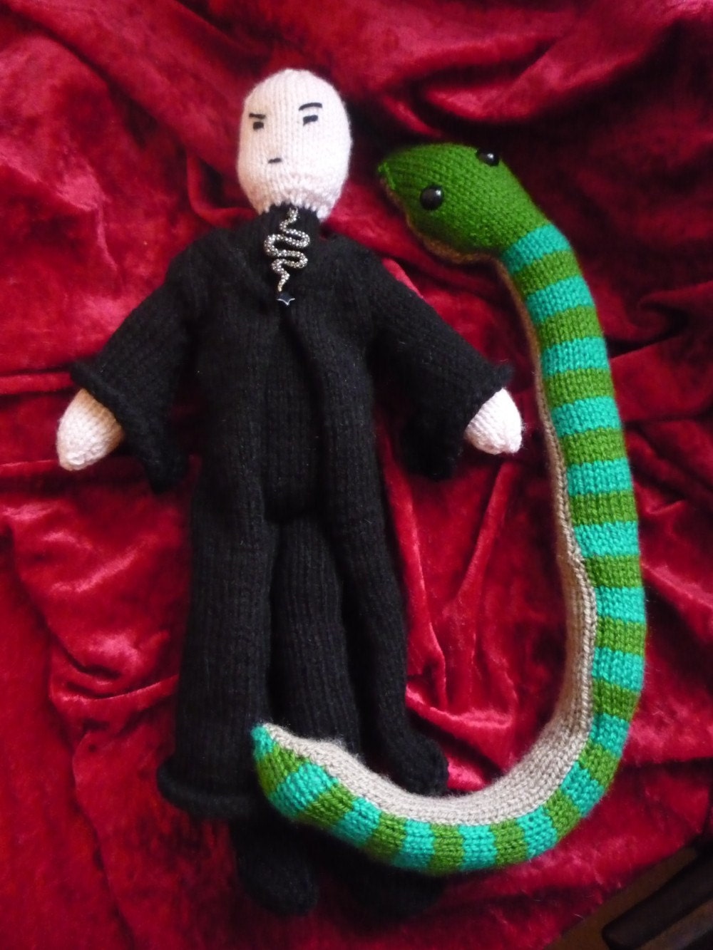Voldemort doll knitting pattern and Nagini Harry Potter