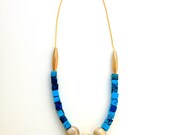 Silk Cord and Turquoise Necklace