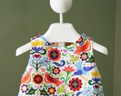 Everyday Reversible Jumper in Pamplona and Bright Chevron, sizes 6 months to 4T