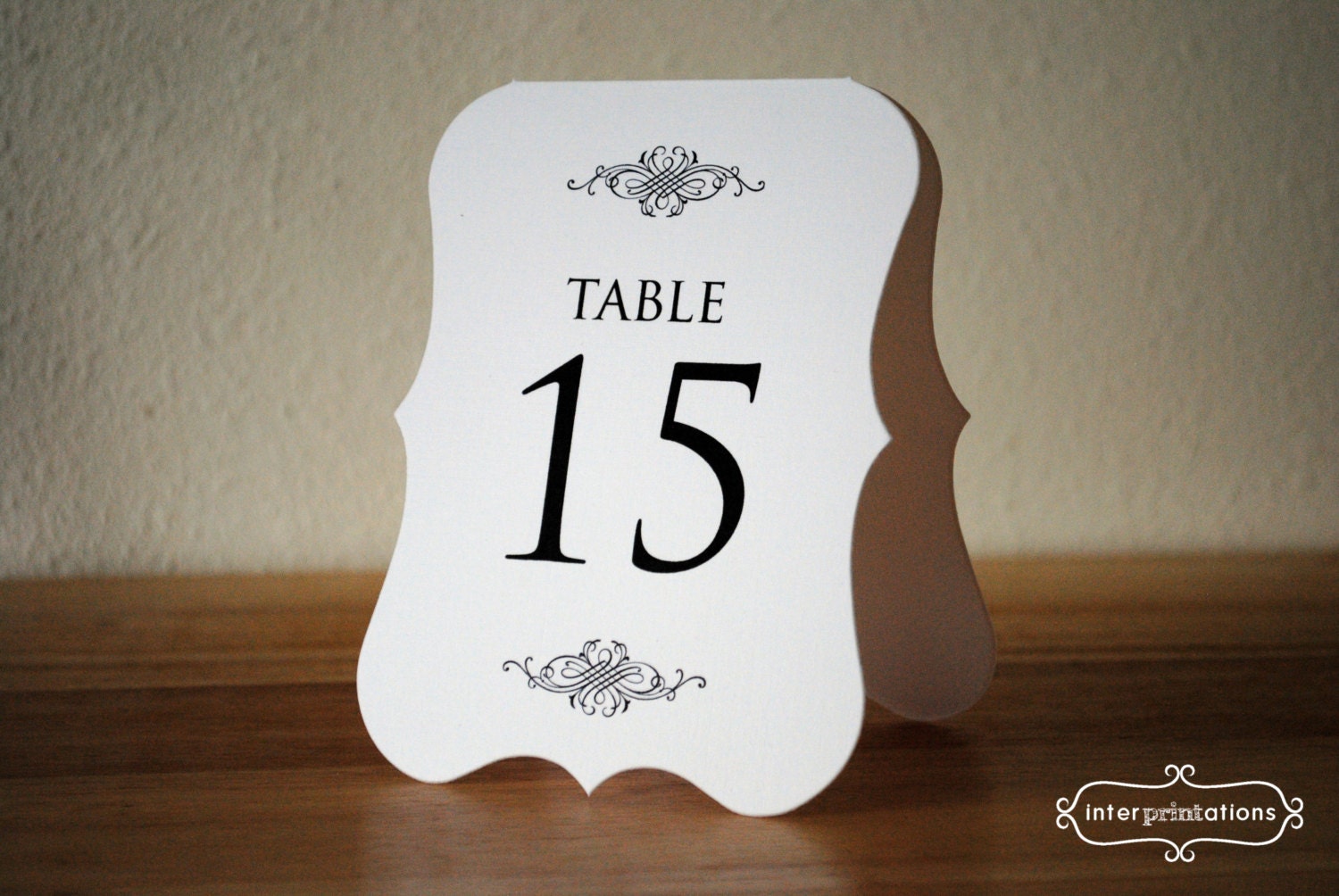 Custom listing for Tracy - 15 Tented Table Number Signs (Vintage Die Cut)