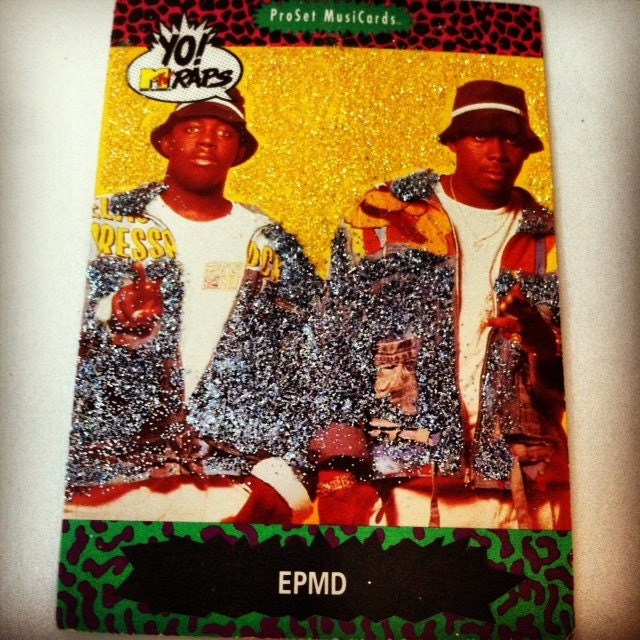 STRICTLY BUSINESS -  Yo MTV Raps Glitter Trading Card