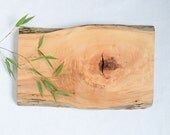 Organic Original Wooden Serving Board, Natural Edge Salvaged Maple 835, Ready to Ship