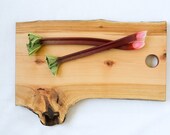 Rustic Wood Serving Board, Natural Edge Salvaged Maple 857, Ready to Ship