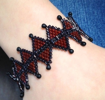 Harlequin Beaded Bracelet