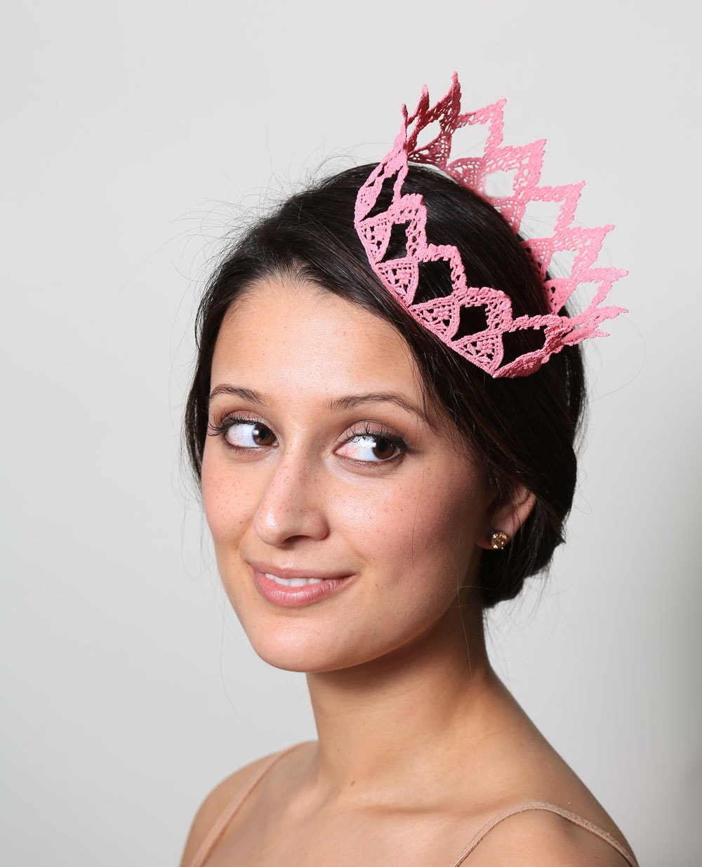 Princess Pink Fairytale Lace Crown