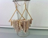 Howlite Chain Earrings
