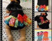 Baby girl onesie - newborn - toddler - bodysuit - ruffled diaper cover - ribbon loop - custom made Il_170x135