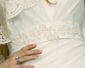 Bridal Sash - Beautiful Wedding Belt - Alencon Lace and Pearls