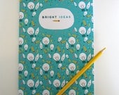 A5 Blank Notebook - 'Bright Ideas' - Sketchbook / Field Notes / Moleskine / Cahier