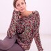 Hand knitted oversized Grunge sweater