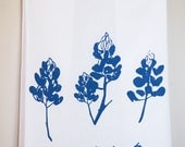 Texas Bluebonnet Wildflower Tea Towel