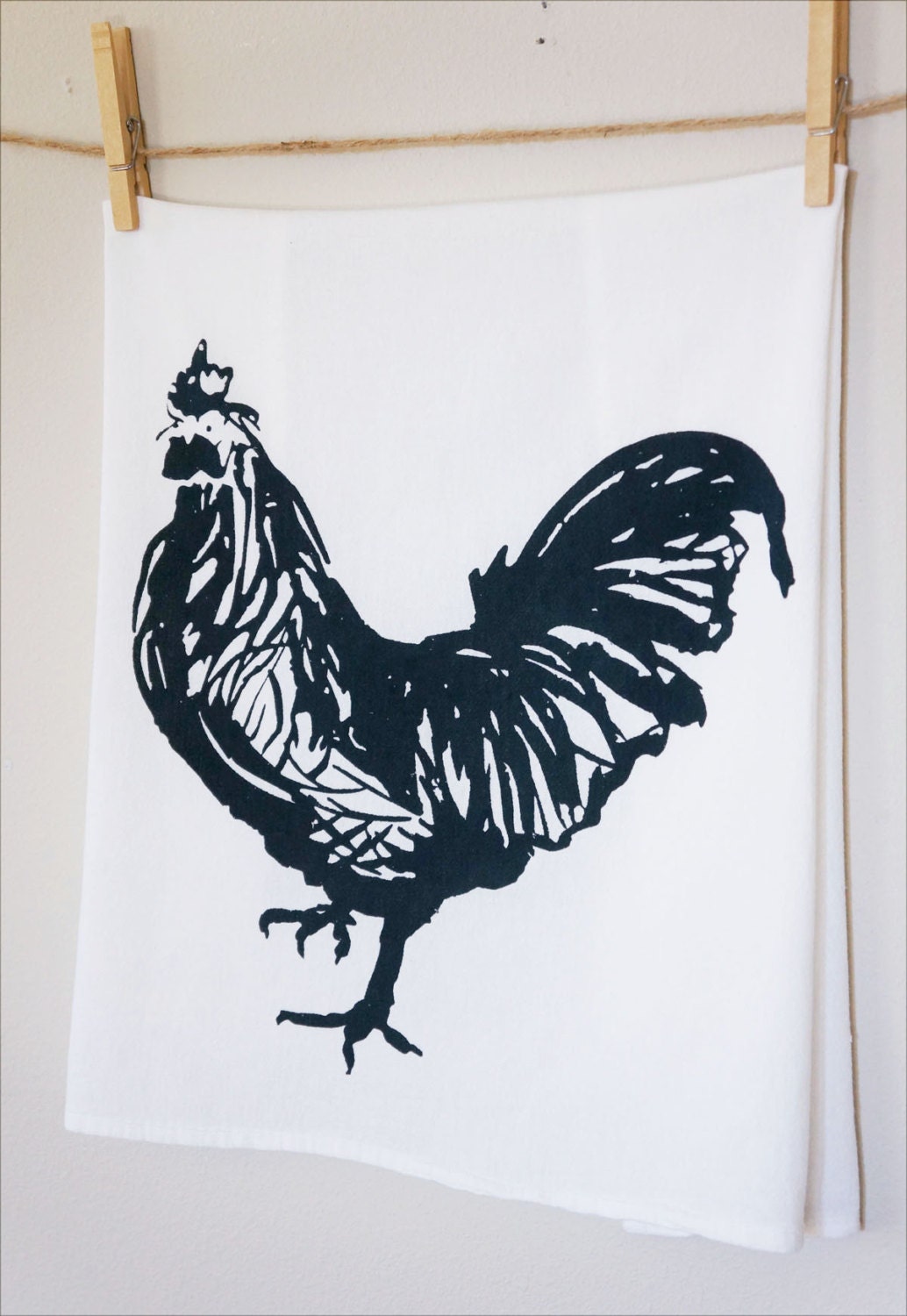 Rooster Tea Towel