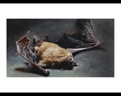 Broken Bat - Print from original painting by Cara & Louie - 13x19in