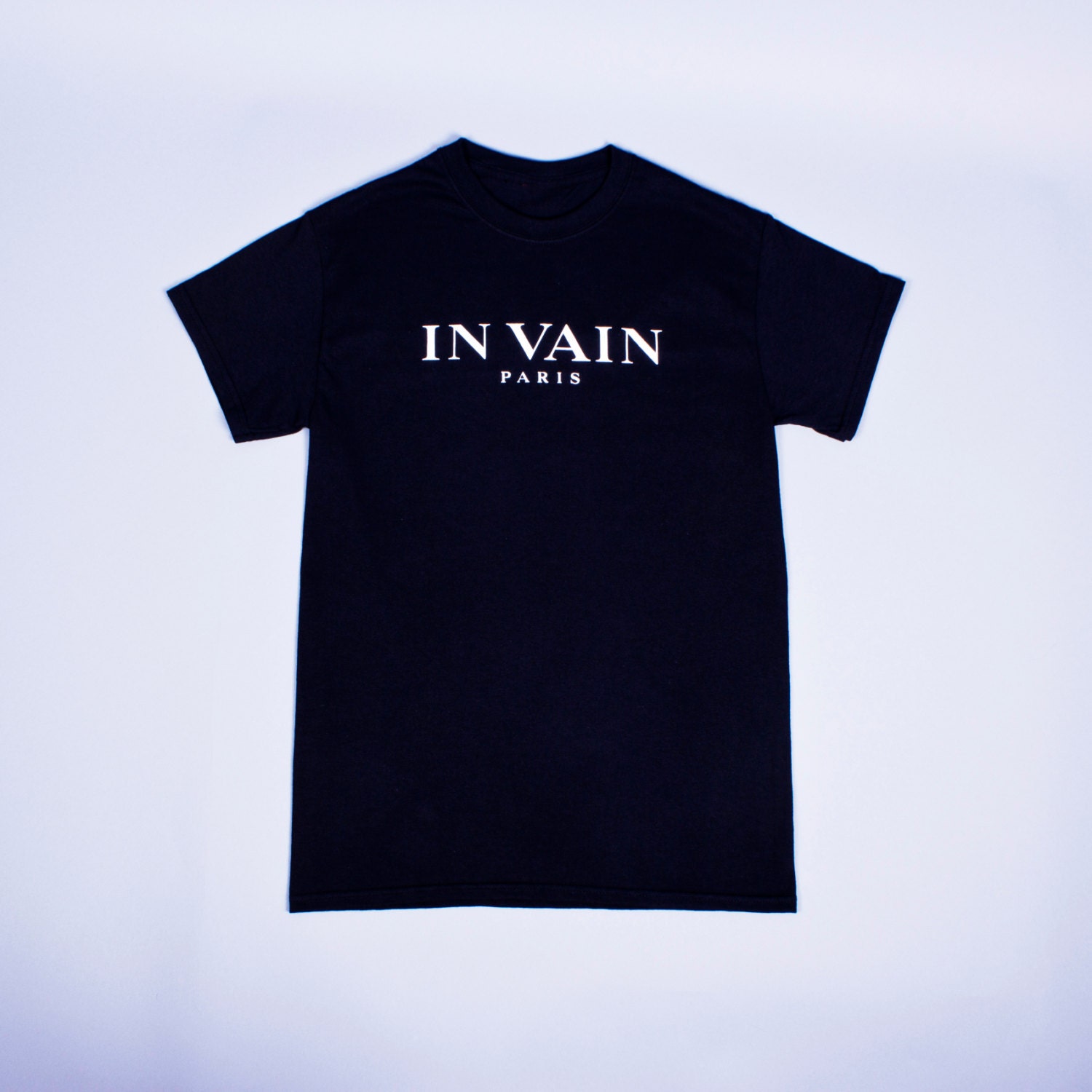 Black IN VAIN PARIS T-shirt