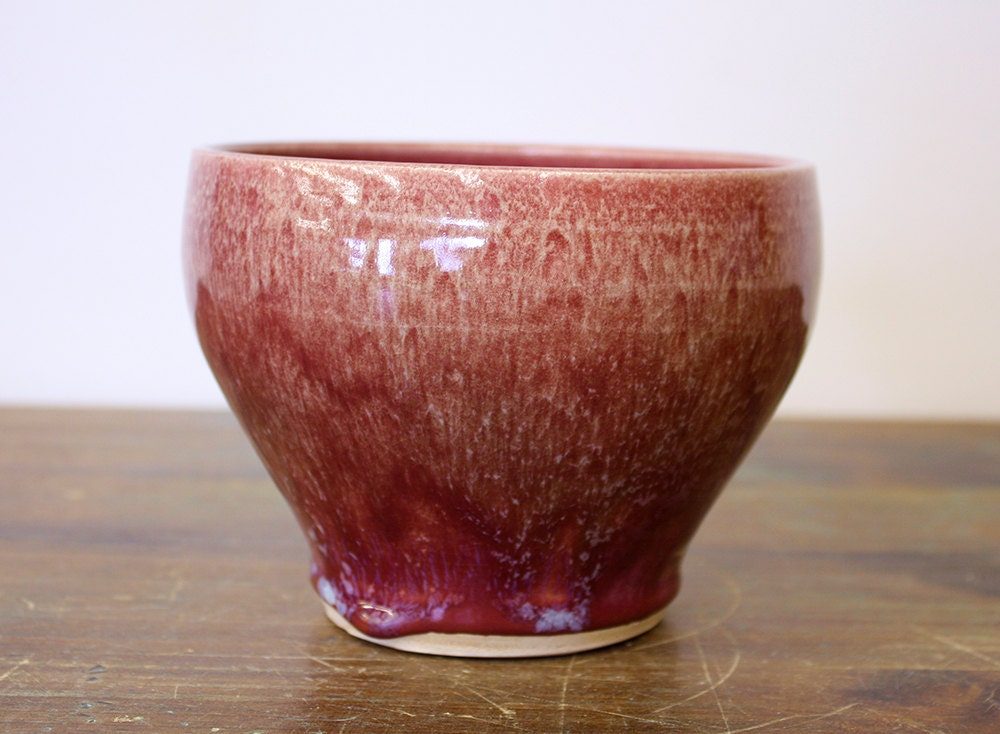 Large Fuchsia Ceramic Bowl