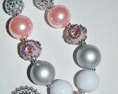 Ballet Shoes Children's Chunky Bubblegum Bead Necklace