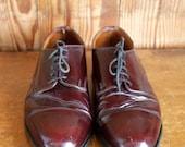 Vintage 1980s Leather Alfred Sargent Oxford Shoes Size 7