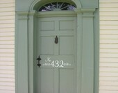 Wall Quotes Vinyl Decal, Door Decal House Number
