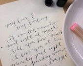 8x10 Custom Calligraphy Print