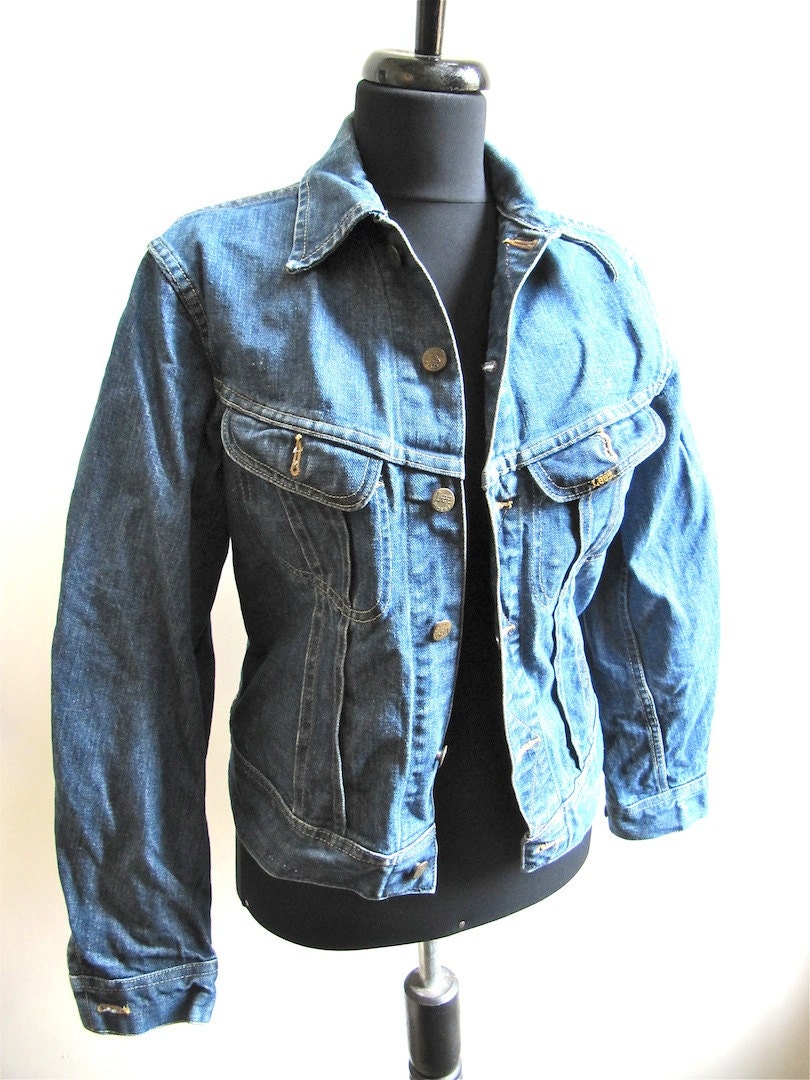 Lee Denim Jacket Union Made Sanforized Label Early 1970s