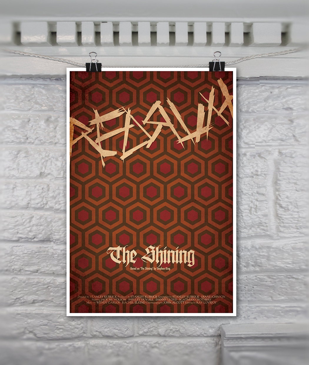 The Shining // Vintage Inspired Horror Movie Poster // 13X19 Scifi Thriller Art Print