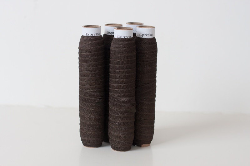 Espresso Fold Over Elastic for Baby Headbands - 5 Yards of 5/8 inch FOE
