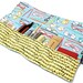 Glasses Makeup organizer bag, Makeup roll, Cosmetics holder, five pockets Makeup bag, gift for her