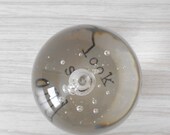 LARGE magnifying clear glass ball paperweight // minimalist // free gift wrapping