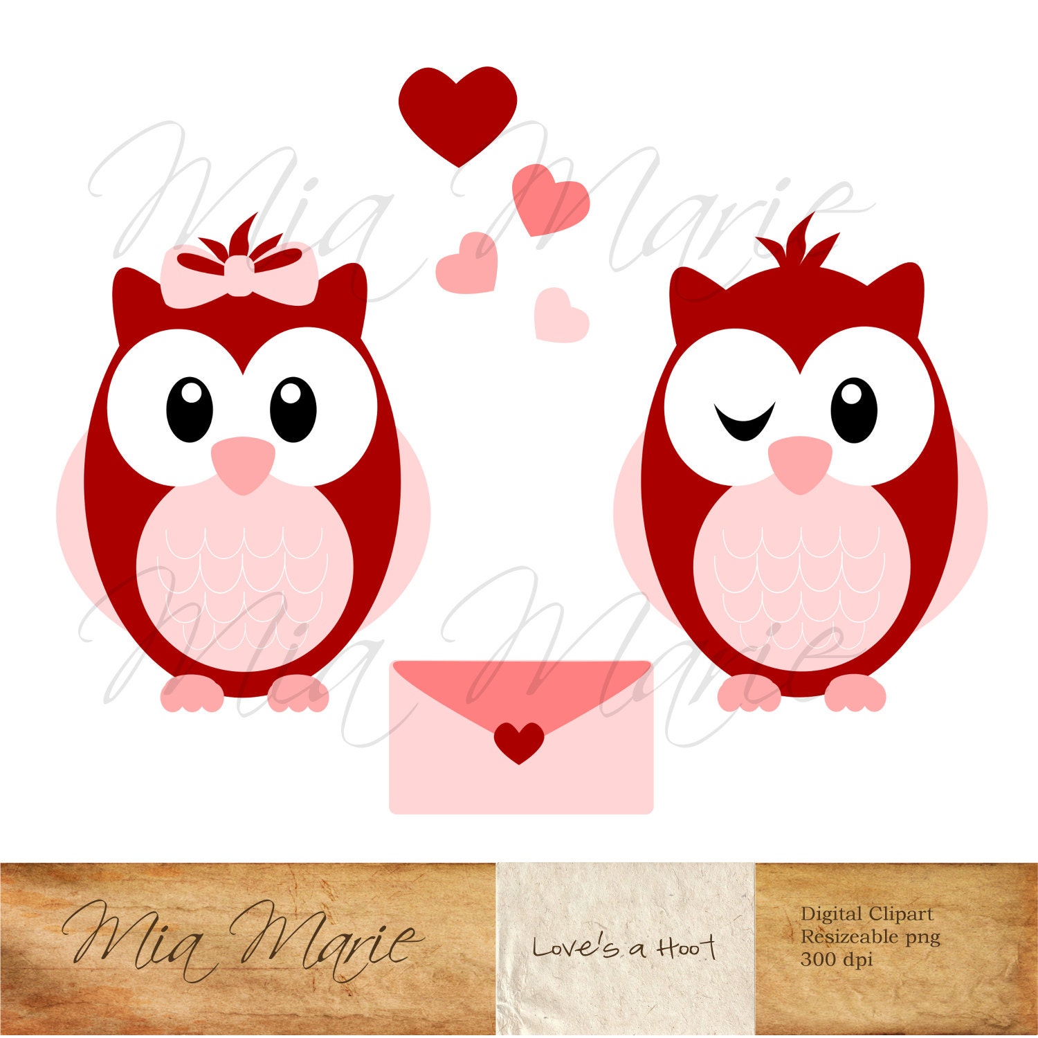 valentine owl clip art - photo #3