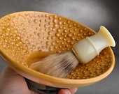 Shaving Bowl Made To Order Brown Dottie Shaving Bowl by Symmetrical Pottery