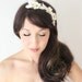 Ivory Flowers Hair Comb, Woodland 'Le Eau', wedding accessory, bridal headpiece,