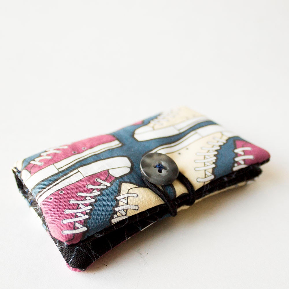 Doctor Who Tenth Doctor Converse Fabric Wallet or Business Card Holder
