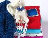 Art Doll - Yvette the sleepy princess - Contemporary Handmade Paper Clay Doll - One Of A Kind