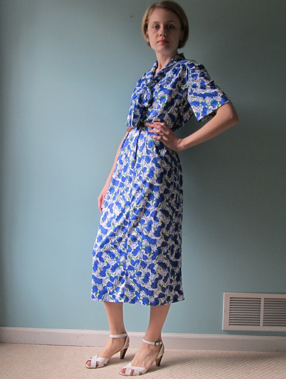 bow tie dress blue tulip xl