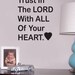 Trust In The Lord wall quote vinyl wall art decal sticker 18x16
