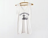 vintage 80s tank top / Australia Oodnadatta t-shirt