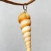Natural Tan Spiral Shell Necklace for Men or Women