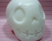 3D Skull Vegan Soap - Orange Creamsicle Scent - Birthday Gift Decoration
