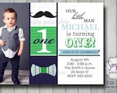 Little Man Bowtie & Mustache Invitation Il_170x135