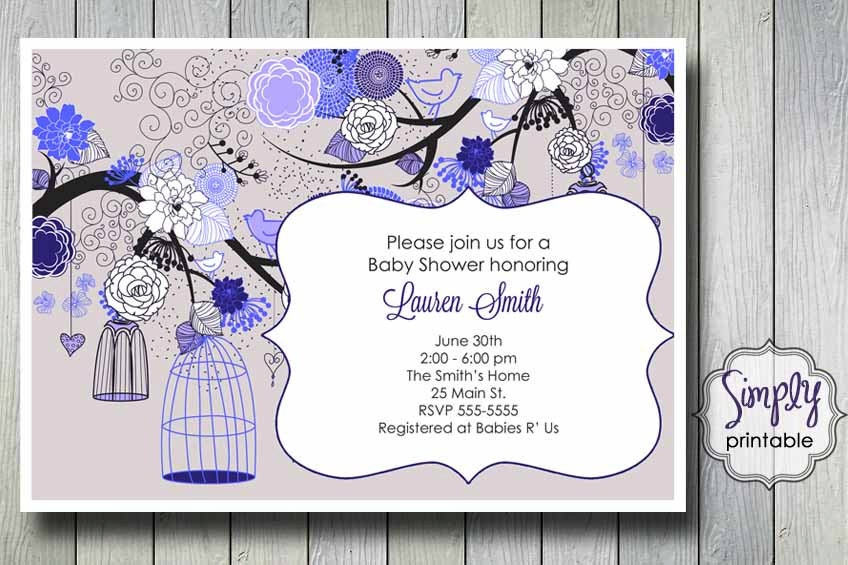 Rustic Baby Shower Invitation with Birdcages Il_170x135