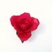 Porcelain Flower, Red Rose, Porcelain Sculpture, Italian Pottery / Simple Elegance